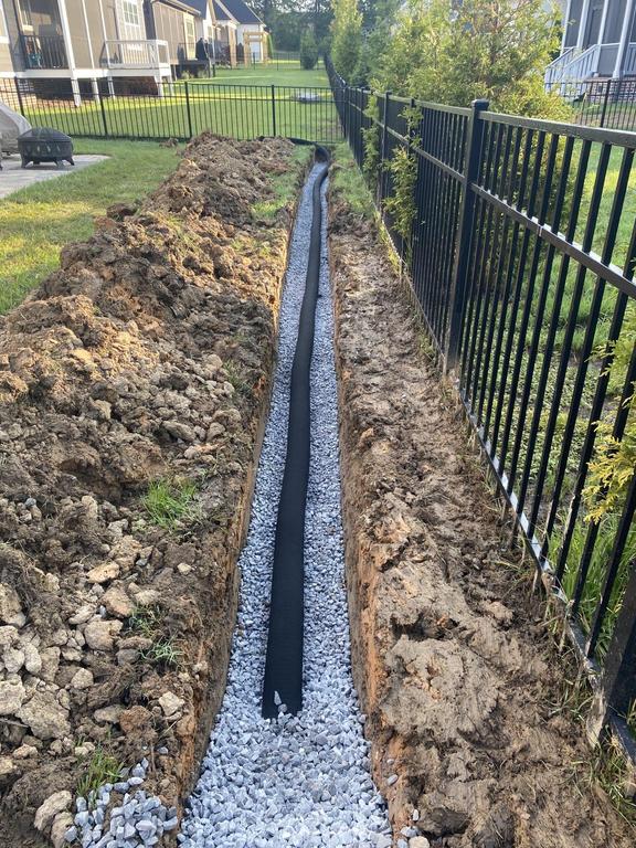 Drainage channel — water management at grade